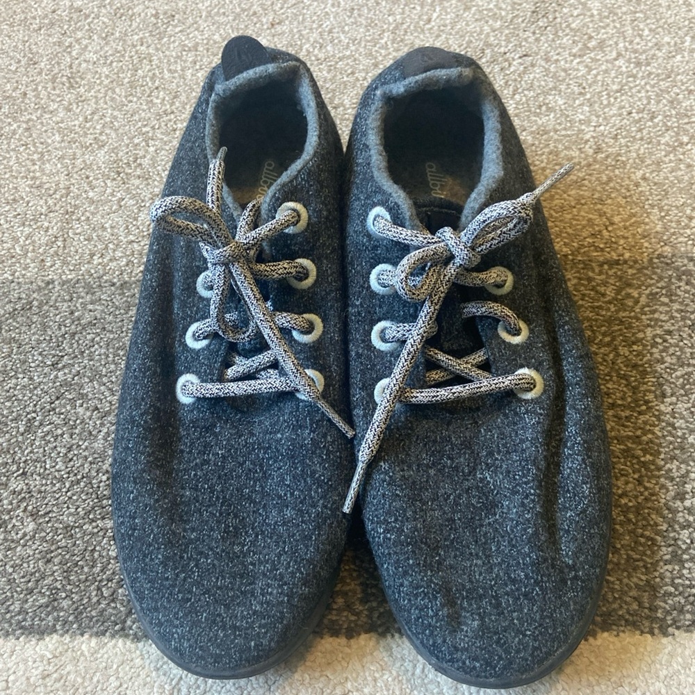 ALL BIRDS Merino Wool Runners Charcoal Gray Women’s Size 9 Running Shoes